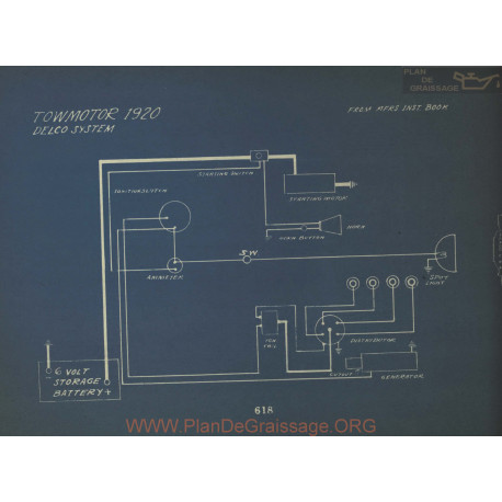 Towmotor Schema Electrique 1920 Delco