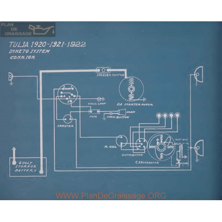 Tulsa All Models Schema Electrique 1920 1921 1922