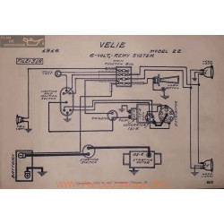 Velie 22 6volt Schema Electrique 1916 Remy