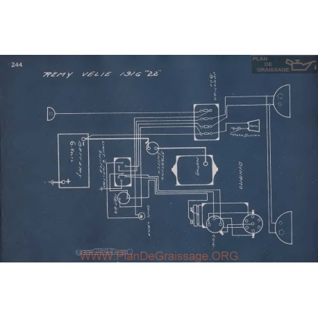 Velie 22 Schema Electrique 1916 V3