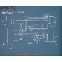 Velie 22 Schema Electrique 1916