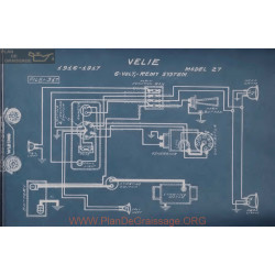 Velie 27 6volt Schema Electrique 1916 1917 Remy