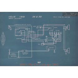 Velie 38 39 Schema Electrique 1918