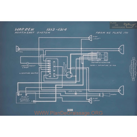 Warren Schema Electrique 1913 1914