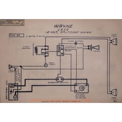 Wayne 12volt Schem Electrique 1915 Splitdorf