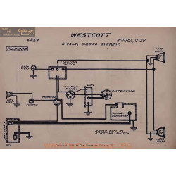 Westcott 0 30 6volt Schema Electrique 1914 Jesco V2