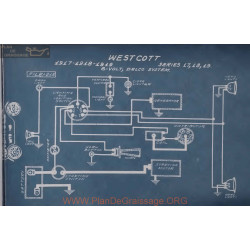 Westcott 17 18 19 6volt Schema Electrique 1917 1918 1919 Delco