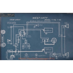 Westcott C38 C48 6volt Schema Electrique 1919 1920 Delco