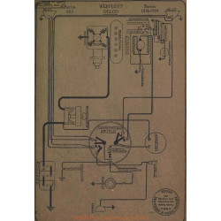 Westcott Schema Electrique 1917 1918 1919 Delco