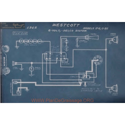 Westcott U6 3 35 6volt Schema Electrique 1915 Delco