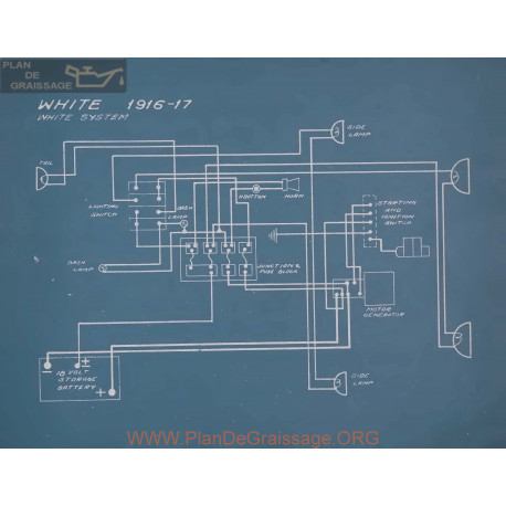 White All Models Schema Electrique 1916 1917