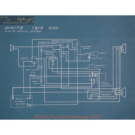 White Gag Schema Electrique 1914