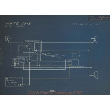 White Schema Electrique 1913 Entz