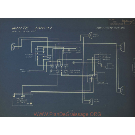 White Schema Electrique 1916 1917 White