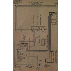 White Schema Electrique 1917 1918 Leece Neville