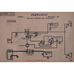 Willys Overland 4 6volt Schema Electrique 1921 Autolite