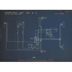 Willys Overland 69 71 Schema Electrique 1913 Autolite