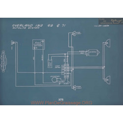Willys Overland 69 71 Schema Electrique 1913