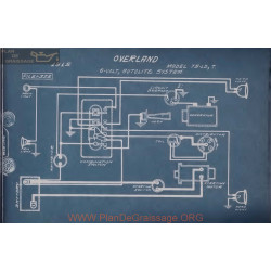 Willys Overland 75 Ld T 6volt Schema Lectrique 1915 Autolite