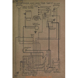 Willys Overland 75b Schema Electrique 1916 1917 Autolite