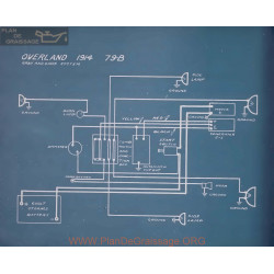 Willys Overland 79b Schema Electrique 1914