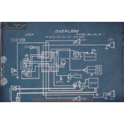 Willys Overland 81 Ld R T 6volt Schema Electrique 1915 Autolite