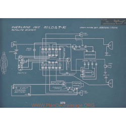 Willys Overland 81ld 81tr Schema Electrique 1915