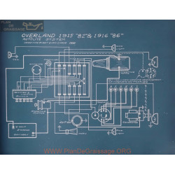 Willys Overland 82 Schema Electrique 1915