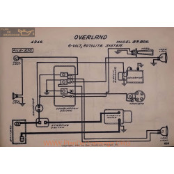 Willys Overland 83 Bde 6volt Schema Electrique 1916 Autolite V2
