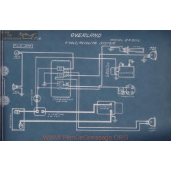 Willys Overland 83 Bde 6volt Schema Electrique 1916 Autolite