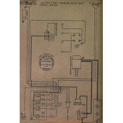 Willys Overland 83 De Schema Electrique 1917 Autolite