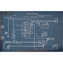 Willys Overland 83 Ex Ld R T 6volt Schema Electrique 1916 Autolite