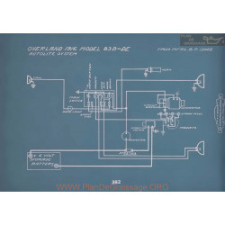 Willys Overland 83d 83de Schema Electrique 1916