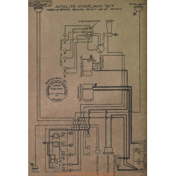 Willys Overland 85 6t Schema Electrique 1917 Autolite