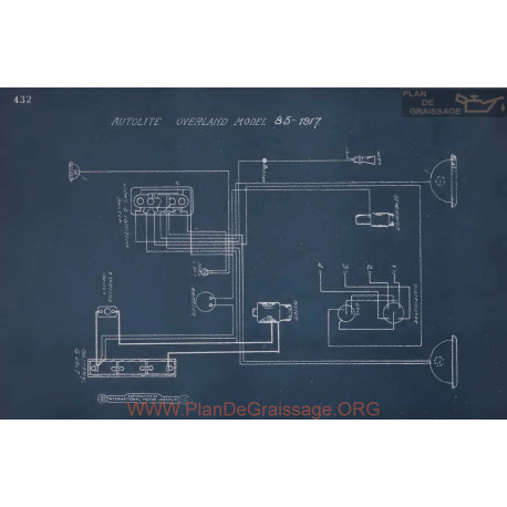 Willys Overland 85 Schema Electrique 1917