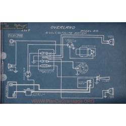 Willys Overland 86 6volt Schema Eelctrique 1916 Autolite