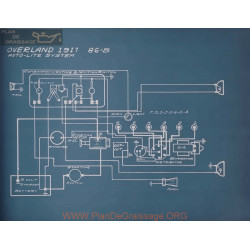 Willys Overland 86 B Schema Electrique 1911