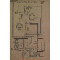 Willys Overland 88 Lim Schema Electrique 1917 Autolite