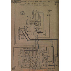 Willys Overland 89 6cyl Schema Electrique 1918