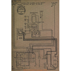 Willys Overland 89 T B Schema Electrique 1917 Autolite