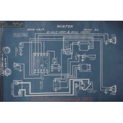 Winton 21 6volt Schema Electrique 1914 1915 Gray & Davis