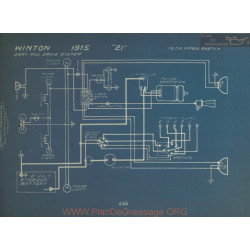 Winton 21 Schema Electrique 1915 Gray & Davis