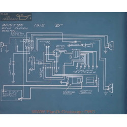 Winton 21 Schema Electrique 1915