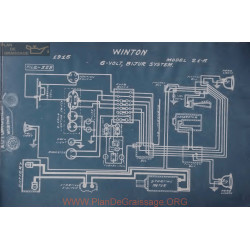 Winton 21a 6volt Schema Electrique 1915 Bijur