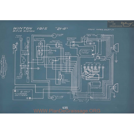 Winton 21a Schema Electrique 1915 V2