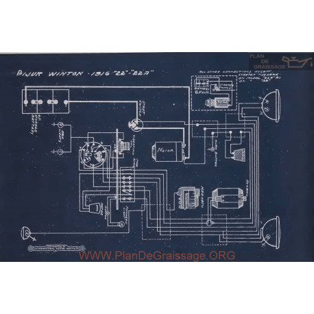 Winton 22 22a Schema Electrique 1916