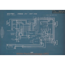 Winton 22 Schema Electrique 1917 1918