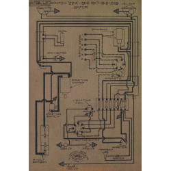 Winton 22a Schema Electrique 1916 1917 1918 1919 Bijur