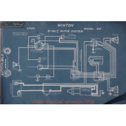 Winton 25 6volt Schema Electrique 1920 Bijur