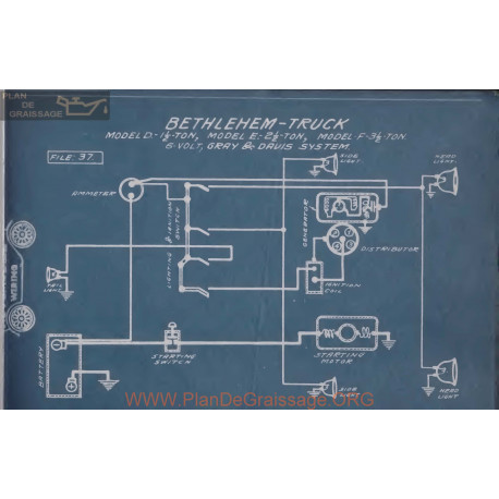 Bethlehem Truck D E F 6volt Schema Electrique Gray & Davis